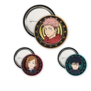 ABYstyle Jujutsu Kaisen Yuji, Megumi & Nobara 3 Badge Pack